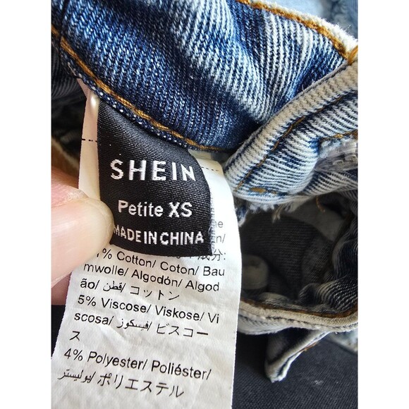 Shein holey denim jeans women's size xs - Picture 7 of 7